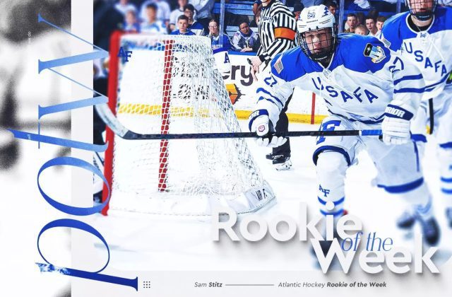 Sam Stitz ’21 Air Force Academy Ice Hockey – Rookie of the Week